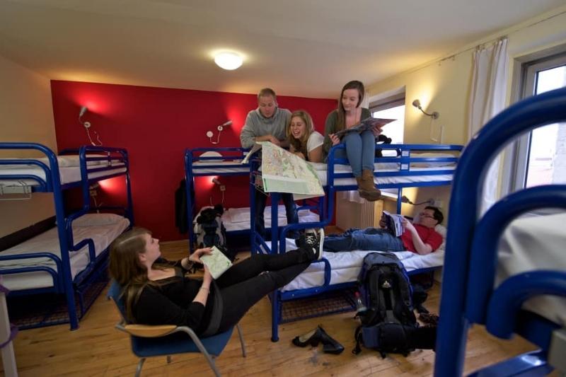 Image of guests near bunk beds in 4You Hostel 