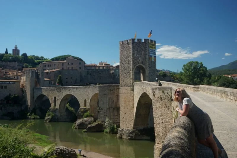 acient walls besalu spain