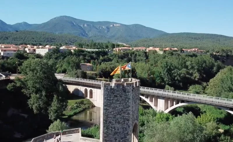 besalu drone view