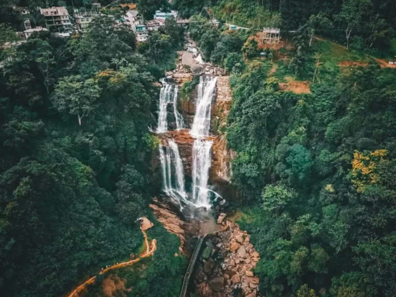 waterfall nuwara eliya