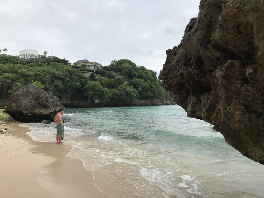 Man standing on beach