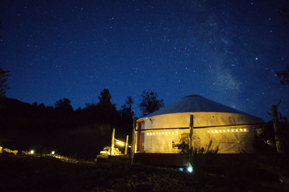 Glamping in Utah - Backcountry Yurt