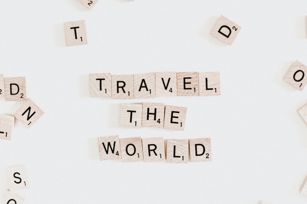 travel the world scrabble tiles