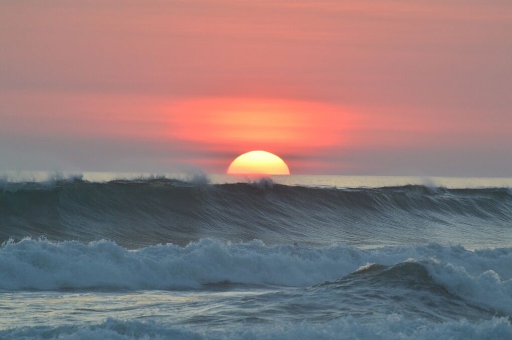 Costa Rica beach sunset 
