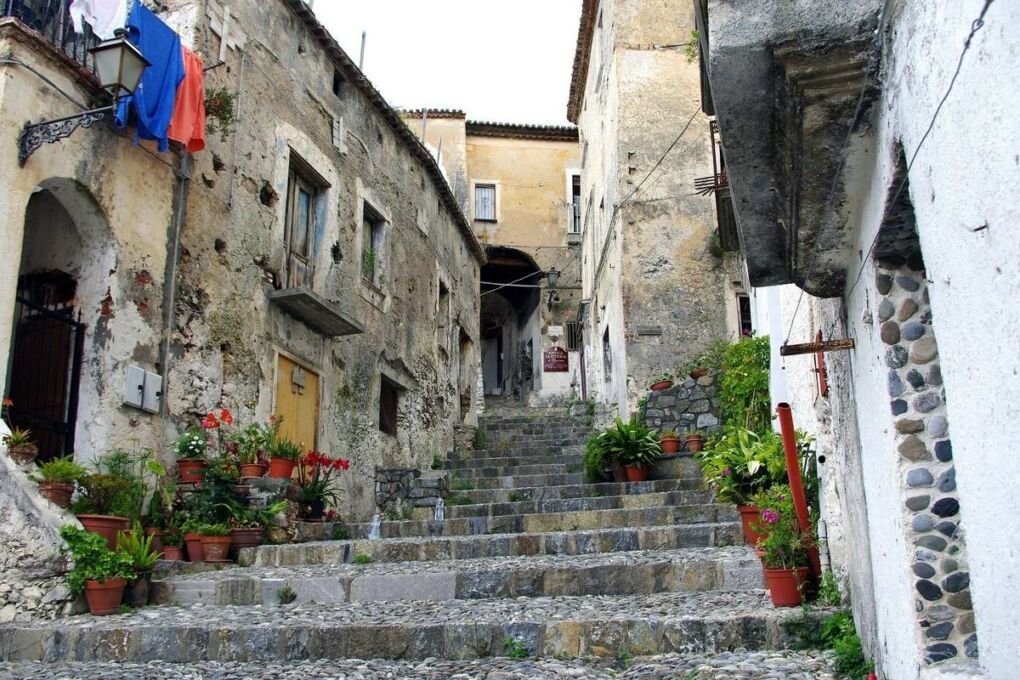 Alley steps in Calabria