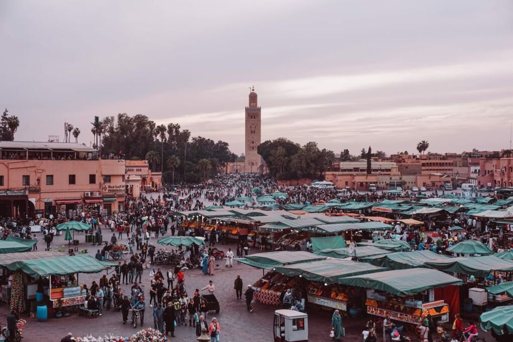 Marrakech city in Morocco