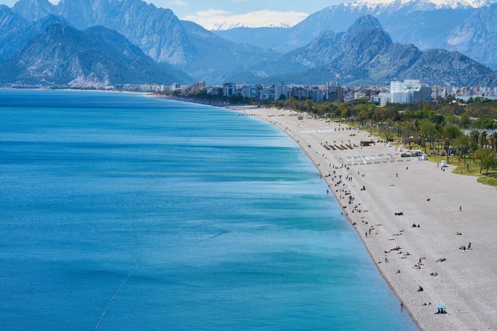 View of coast of Antalya