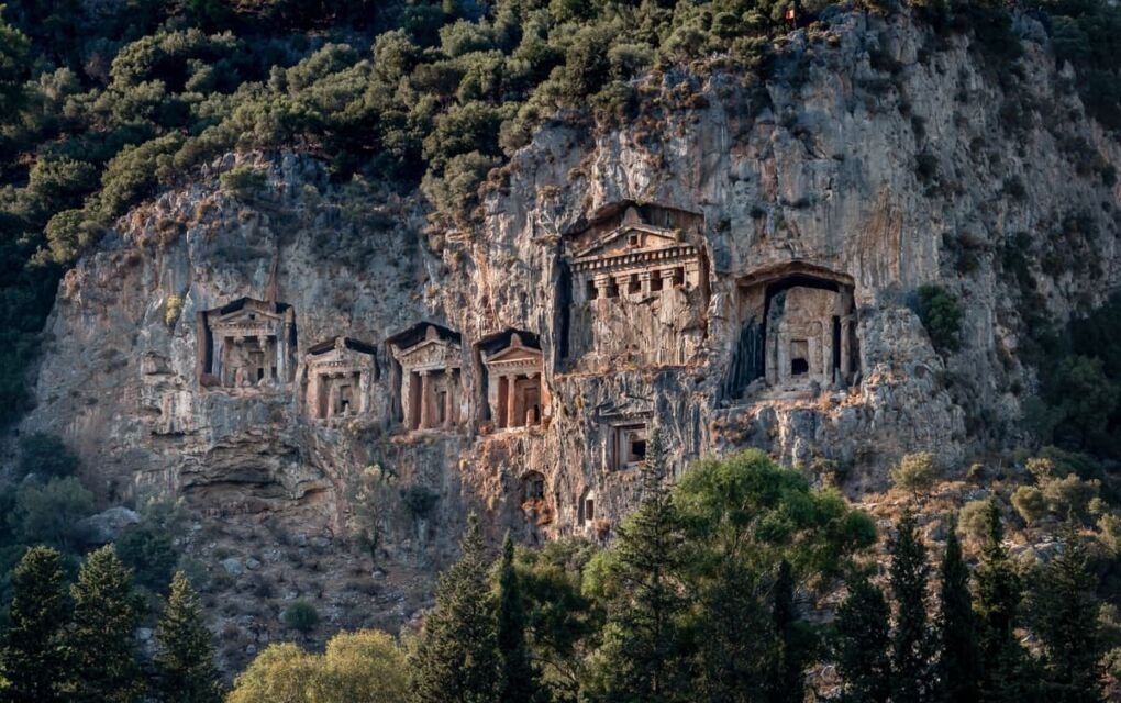 Dalyan rock tombs 