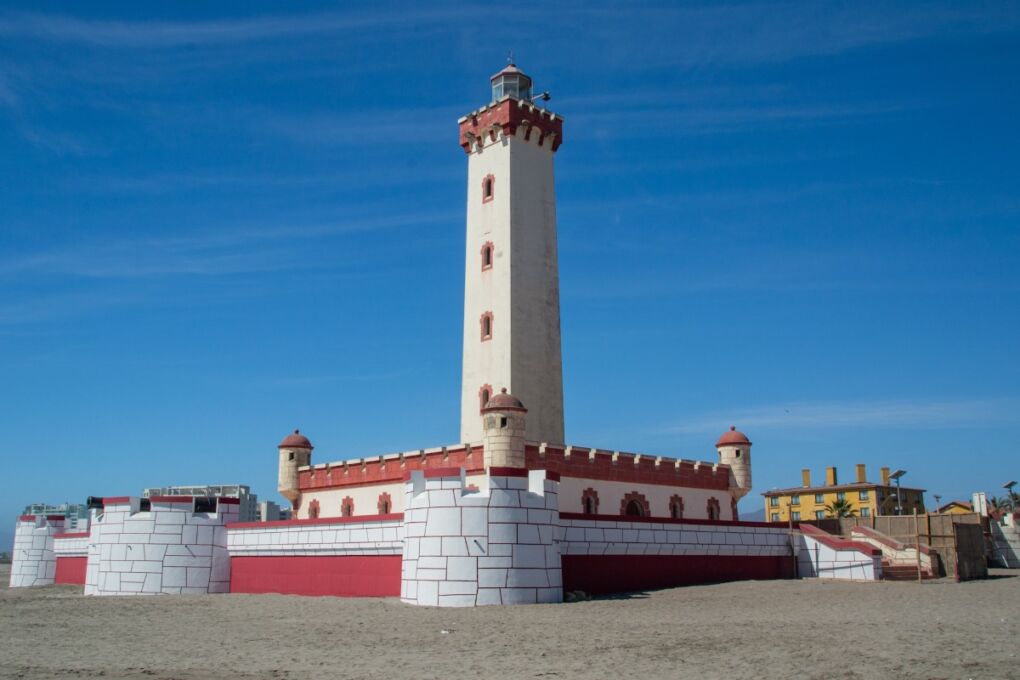La Serena Lighthouse and blue sky