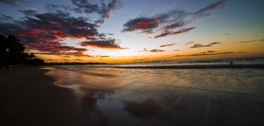 Tamarindo Beach at sunset 