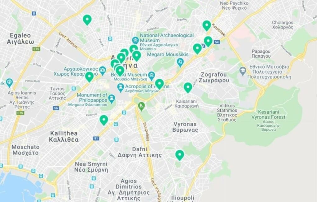 Athens-Map