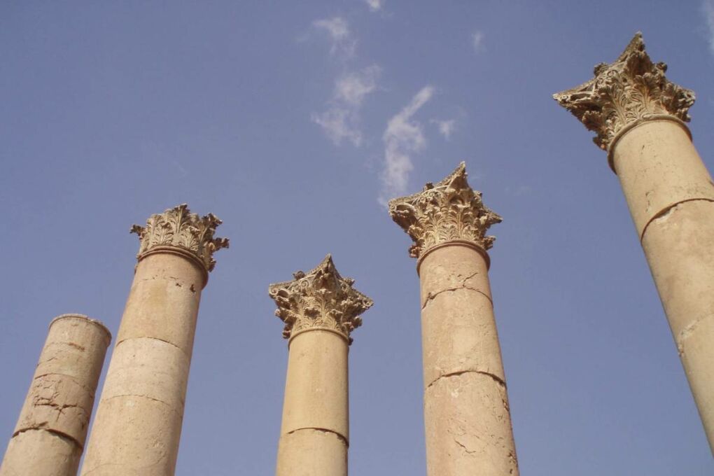 Ancient ruins collumns