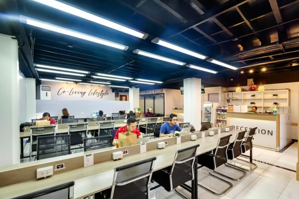 the coworking space at Nomad's Hub in the Philippines