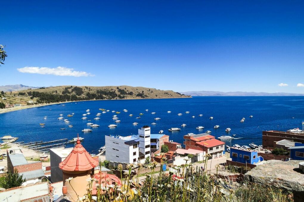 The city Copacabana on the lake Titicaca is one of the best places to live in Bolivia. 