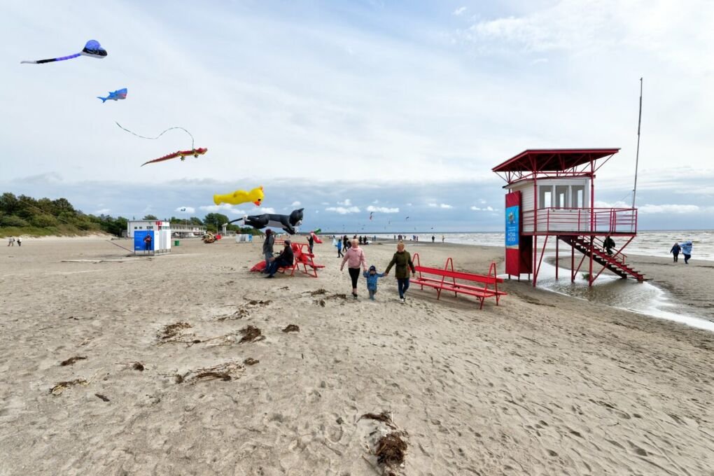 Beach in Parnu, Estonia