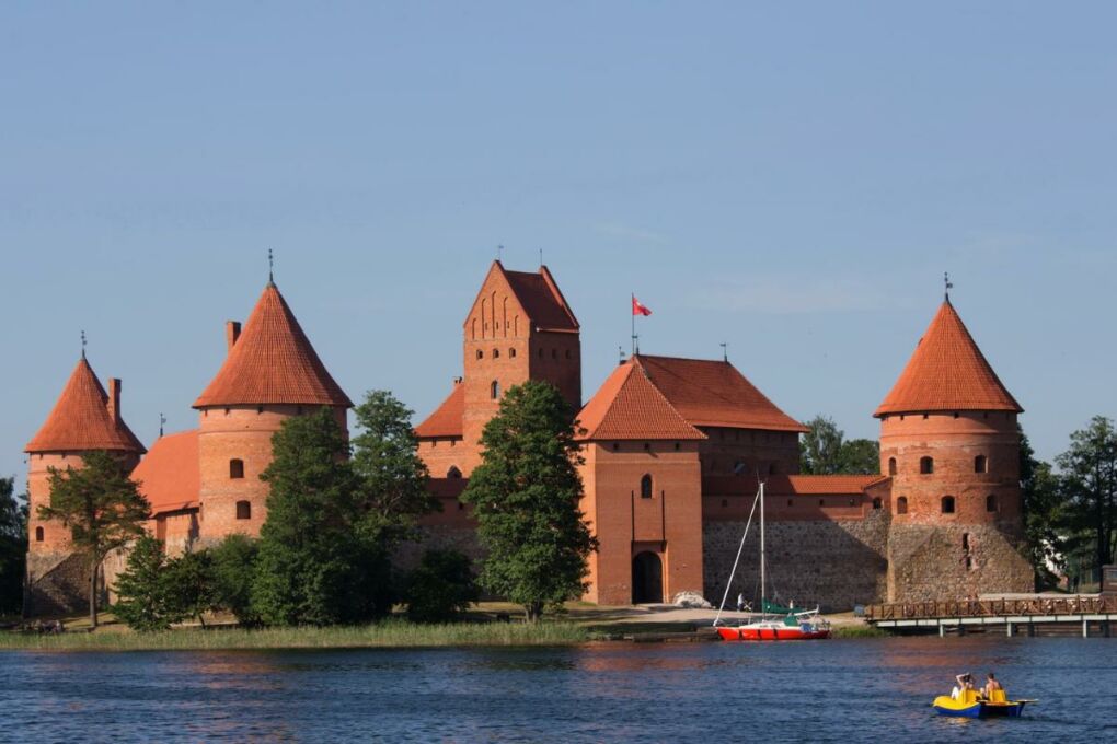 Red Brick Castle in Trakai, Lithuania