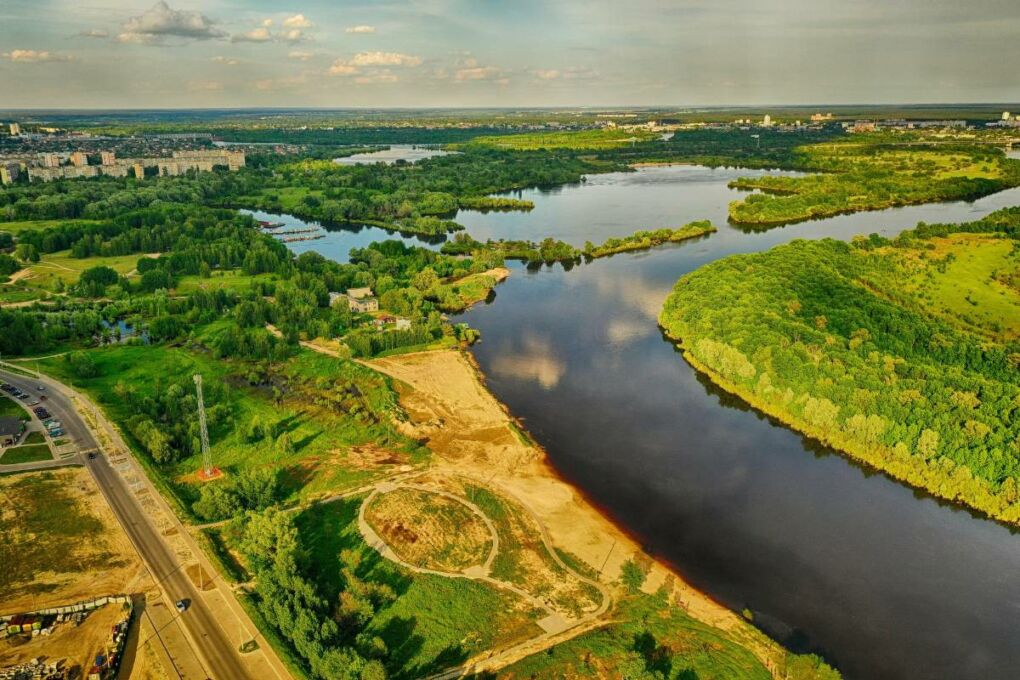 Stunning waterway in Gomel, Belarus