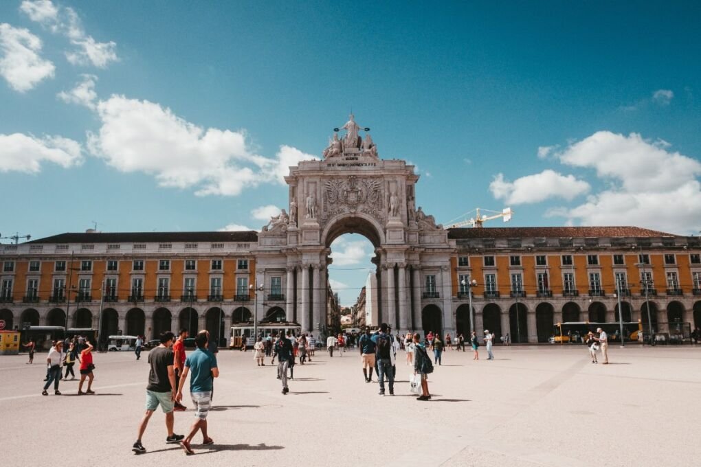 A photo of Praça do Comércio in Lisbon 