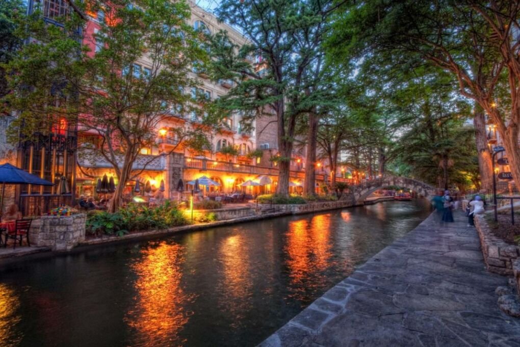 The Chicago River Walk.