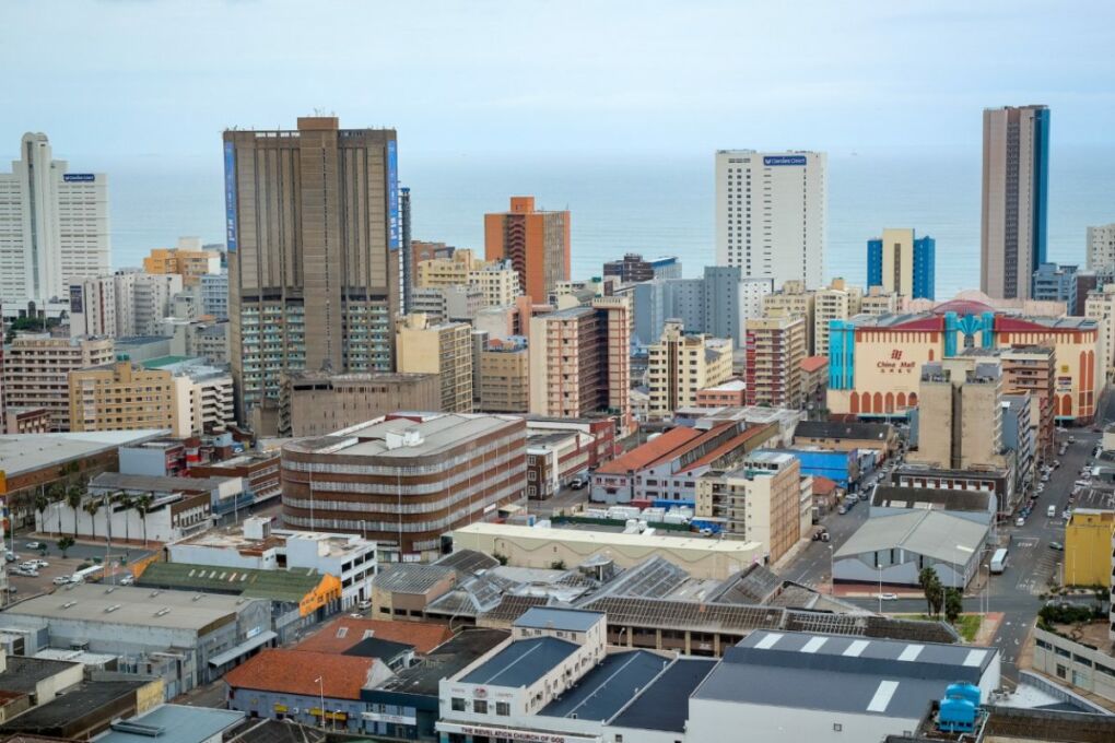 Cityscape showing lots of buildings in Durban