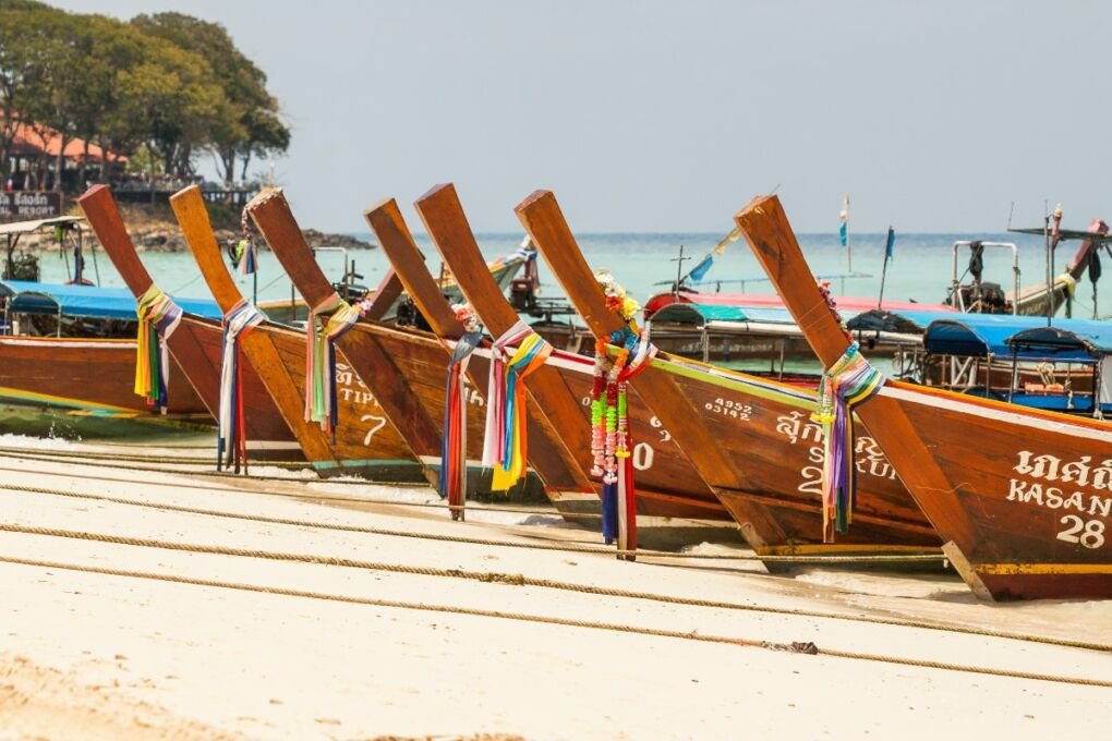 Boats-on-a-beach