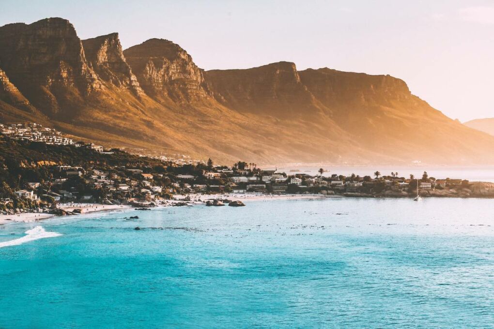 Sea Point in Cape Town at sunset
