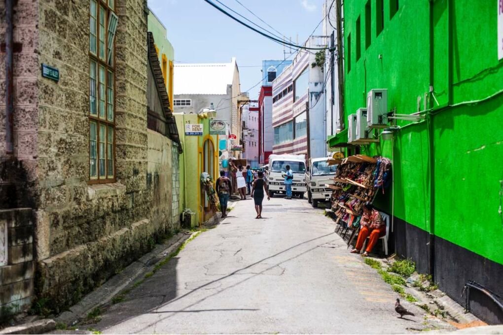 Bridgetown Street in the day 