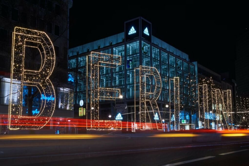 Image of Berlin in lights