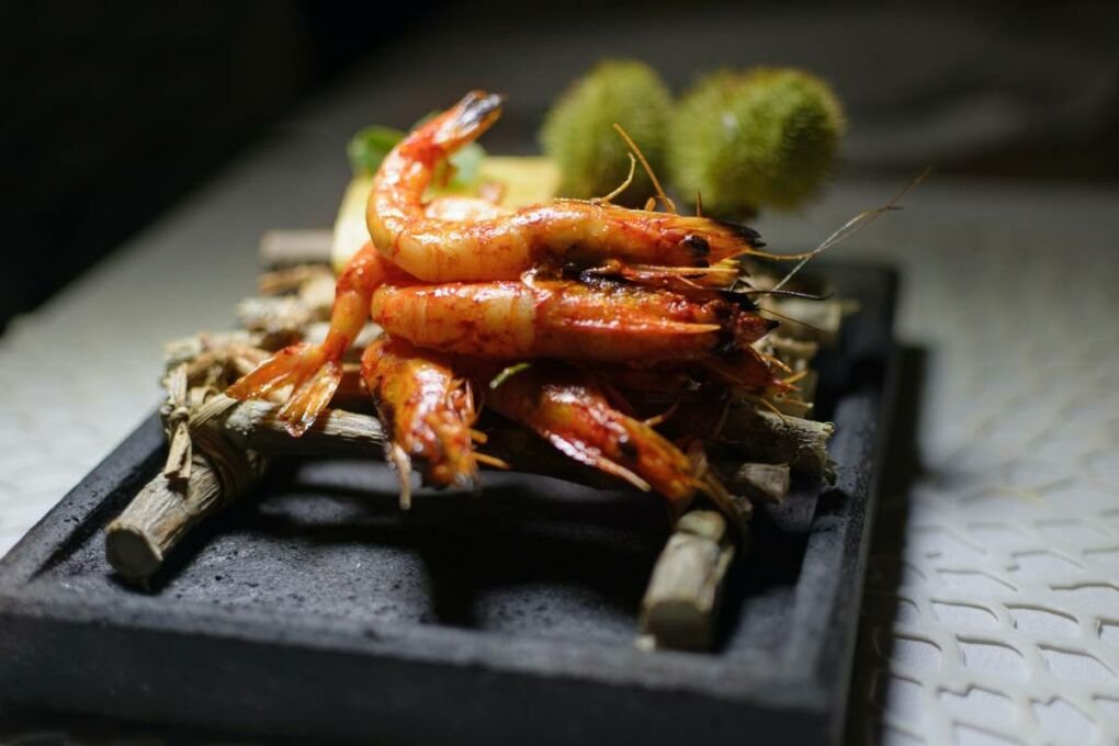 A shrimp seafood dish in Ecuador