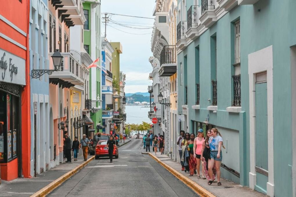 Busy Street in Old San Juan.