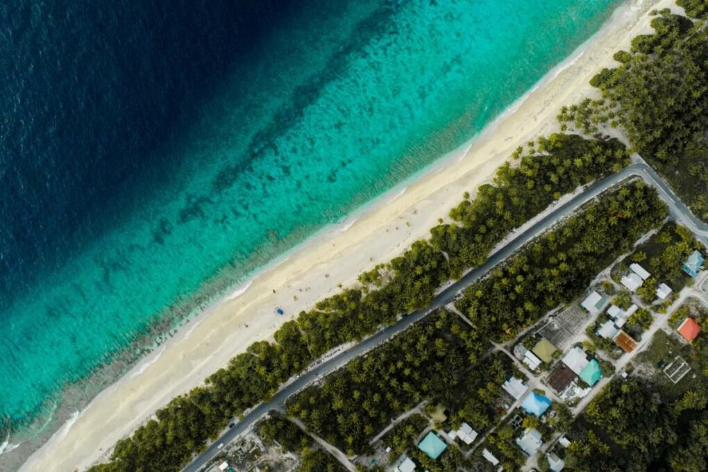 View of Fuvahmulah's coastline