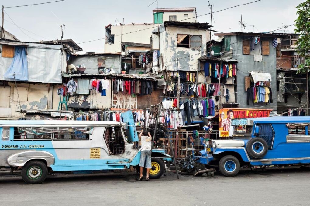 The slums in Manila
