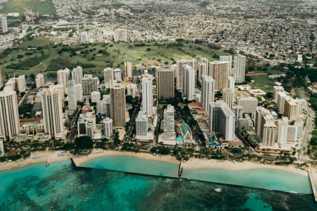City view of Waikiki Hawaii
