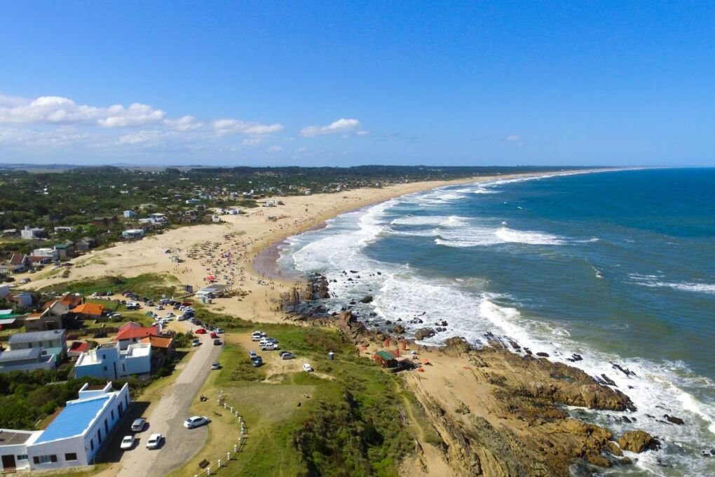 Coastline of La Pedrera Uruguay