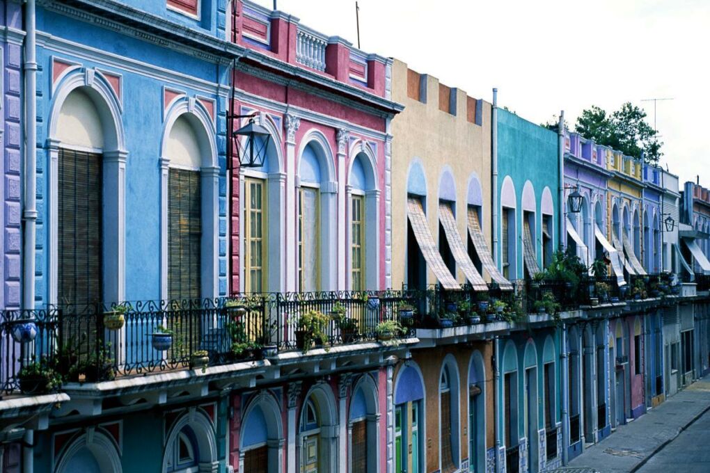 Colorful houses in Montevideo